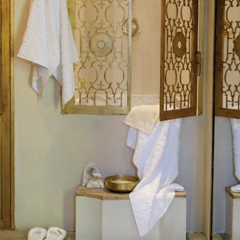 Полотенце турция красивое с жаккардовым узором 30х40 Patara - Белое