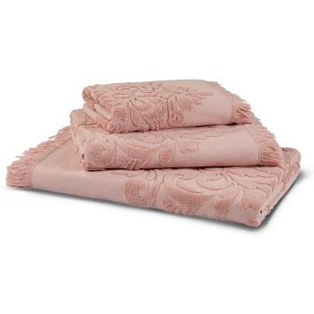 Полотенце жаккард премиум махровое 76х142 Penna Solid Jacquard - Пыльно-розовое