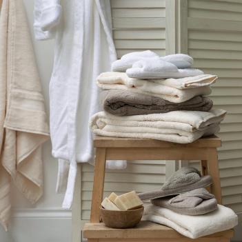 Домашнее полотенце 70х140 Galata Organic (Галата Органик) - Ivory / Слоновая кость от Hamam (хамам)