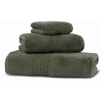 Элитные полотенца 50х76 Galata Organic (Галата Органик) - Olive / Оливковый от Hamam (хамам)