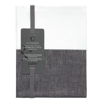 Полотенце кухонное для посуды Cawo Home 50х70 Cuisine Duo 535 96 - Черный / Белый