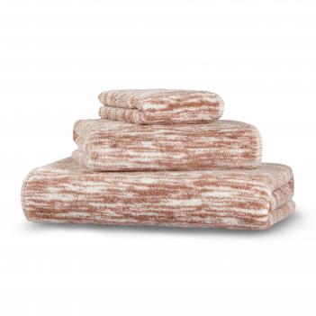 Полотенце махровое мрамор 76х142 Marble - Белый / Кофе с молоком от Hamam (Хамам) 