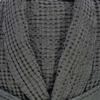 Халат вафельный Поусада L размер от Abyss & Habidecor (Абисс и Хабидекор) 920 - Серый элитный 