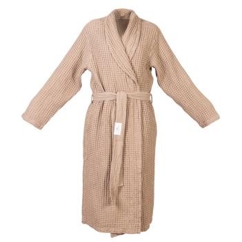 Халат вафля Поусада S от Abyss & Habidecor (Абисс и Хабидекор) 711 Taupe - Коричневый элитный 