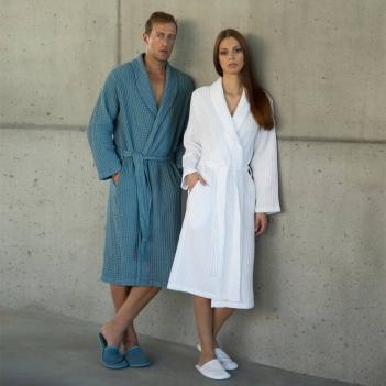 Халат вафельный Поусада XXL от Abyss & Habidecor (Абисс и Хабидекор) 711 Taupe - Коричневый 100% хлопок египетский премиум