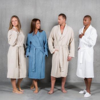 Халат вафельный Поусада S  от Abyss & Habidecor (Абисс и Хабидекор) 711 Taupe - Коричневый элитный 