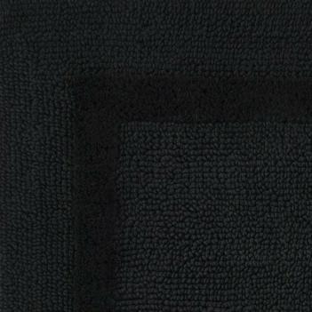 Коврик пушистый  плотный махровый 70х120 Реверс (Reversible) 990 Black - Черный от Abyss & Habidecor ( Абисс Хабидекор )