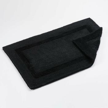 Коврик две стороны махровый премиум 50х80 Реверс (Reversible) 990 Black - Черный от Abyss & Habidecor ( Абисс Хабидекор )