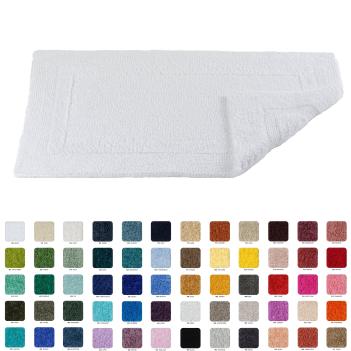Коврик махровый премиум 70х120 Реверс (Reversible) 100 White - Белый от Abyss & Habidecor ( Абисс Хабидекор ) - все цвета 