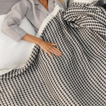 Пижама вафельная женская брюки с рубашкой Sandra Waffle L'appartement L 100% хлопок - Серая