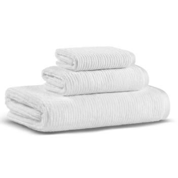 Полотенце 33х33 Slim Ribbed от Lappartement (Лапартмент) - белый Турция