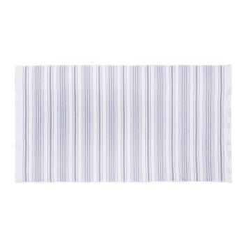 Полотенце турция легкое в полоску двустороннее 50х90 Stripe Gauze - Белый / Синий