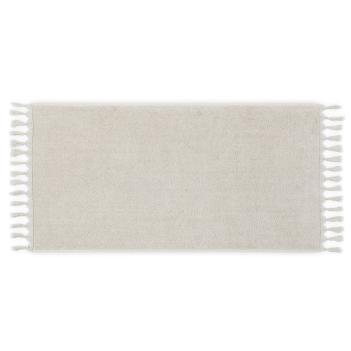 Полотенце элитное льняное для бани / сауны / хамам с бахромой 50х100 Tierra Linen - Бежевое