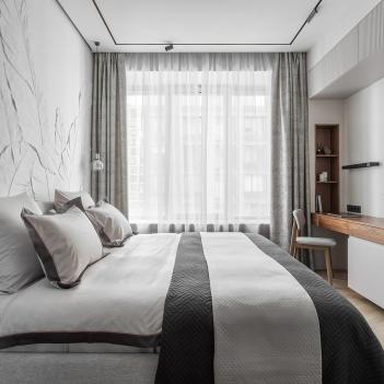 Покрывало стильное стежка ромбом 260x280 CNV - Серо-бежевое от Claire Batiste Atelier