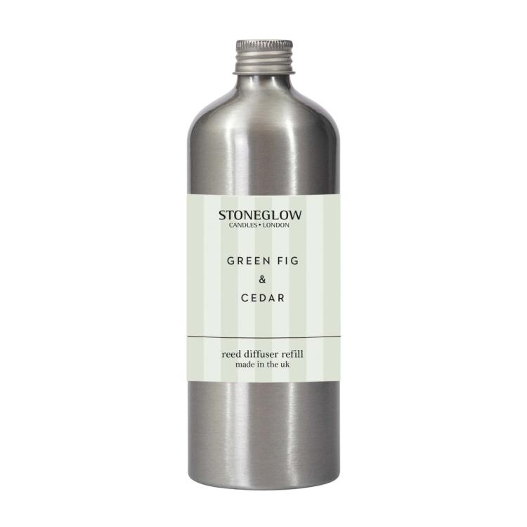 Наполнитель большой для диффузора 500мл - Зеленый Инжир и Кедр | Green Fig & Cedar Stoneglow